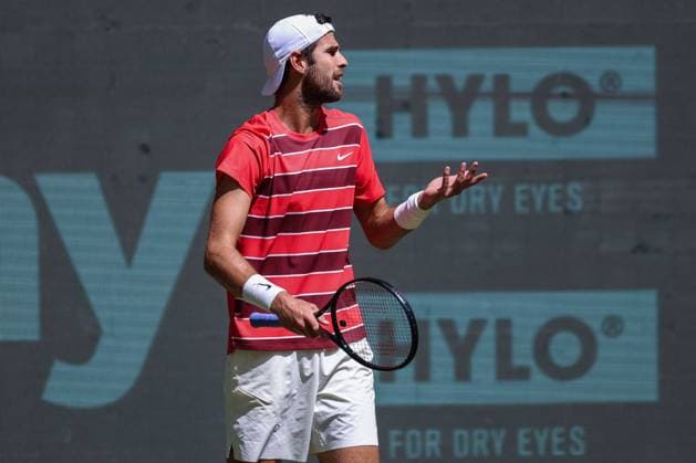 Tennis ATP, Tennis Herren Tour 500 Terra Wortmann Open 2025 am 18.06.2025 in der OWL ARENA in Halle ( Westf. ) Achtelfinale Karen Khachanov