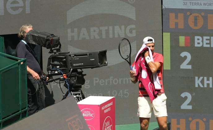 photo : Karen KHACHANOV Tennis-Turnier Terra Wortmann Cup im Gerry Weber Sportpark (OWL-Arena) in Halle Westfalen am Mi. 18.06.2025