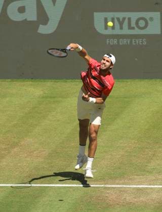 photo : Karen KHACHANOV Tennis-Turnier Terra Wortmann Cup im Gerry Weber Sportpark (OWL-Arena) in Halle Westfalen am Mi. 18.06.2025
