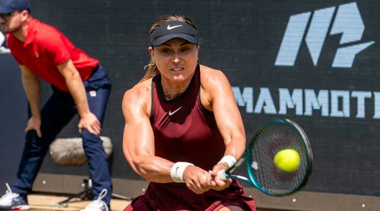 18.06.2025, WTA, Tennis Damen 500, Tennis, Damen, Berlin Tennis Open by Hylo 2025, Berlin, Einzel, 2. Runde, Paula Badosa (Spanien) - Emma Navarro (USA) Paula Badosa (Spanien) Berlin Steffi-Graf-Stadion Berlin Deutschland