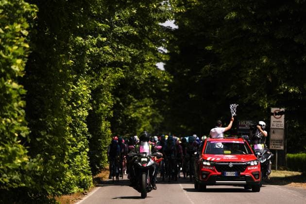 The pack rides during the stage 4 of the Giro Next Gen 2025, Manerbio (Bs) Salsomaggiore Terme (Pr), 148 km , Italy - Wednesday, June 18, 2025. - cycling.  Copyright: xFabioxFerrari LaPressex