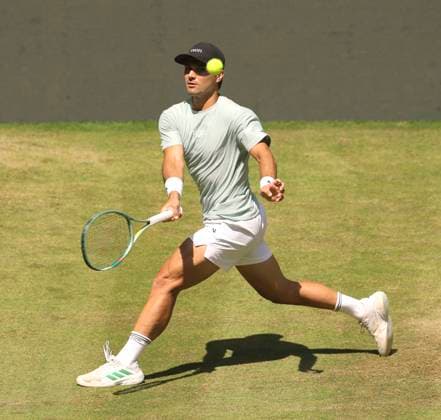 photo : Marcos GIRON (USA) Tennis-Turnier Terra Wortmann Cup im Gerry Weber Sportpark (OWL-Arena) in Halle Westfalen am Mi. 18.06.2025