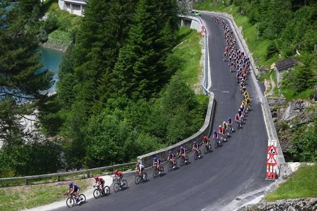 Tour de Suisse 2025 Stage 4 PIURO VALCHIAVENNA, ITALY - JUNE 18 : Illustration picture during stage 4 of the 88th edition of Tour de Suisse an UCI World Tour 2.UWT cycling road race stage for Men Elite of 193.2 km with start in Heiden and finish in Piuro Valchiavenna on June 18, 2025 in Piuro Valchiavenna, Italy, 18 06 2025 ( Motordriver Kenny Verfaillie - Piuro Valchiavenna Italy  Copyright: xVincentxKalutx