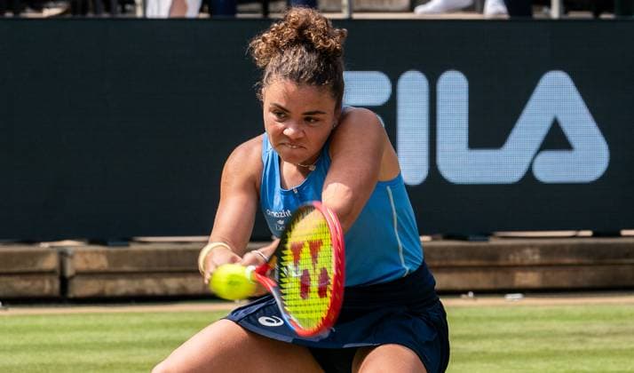 18.06.2025, WTA, Tennis Damen 500, Tennis, Damen, Berlin Tennis Open by Hylo 2025, Berlin, Einzel 2. Runde, Jasmine Paolini (Italien) - Ons Jabeur (Tunesien) Jasmine Paolini (Italien) Berlin Steffi-Graf-Stadion Berlin Deutschland