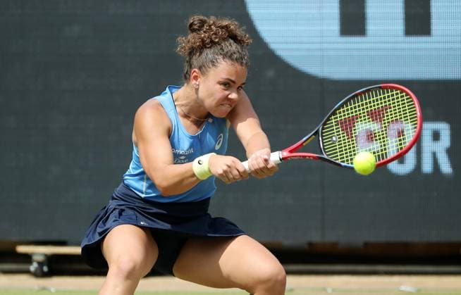 Jasmine Paolini (ITA) im Steffi Graf Stadion HYLO Berlin Tennis Open Damen auf Rasen 18.06.2025