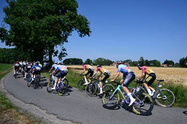 Baloise Belgium Tour 2025 Stage 1 KNOKKE-HEIST, BELGIUM - JUNE 18 : Johannink Jelle (NED) of Unibet Tietema Rockets during stage 1 of the 94th edition of Baloise Tour of Belgium an UCI ProSeries 2.Pro cycling road race stage for Men Elite of 198 km with start in Merelbeke-Melle and finish in Knokke-Heist on June 18, 2025 in Knokke-Heist, Belgium, 18 06 2025 ( Motordriver Guy De Vuyst - Knokke-Heist Belgium  Copyright: xJanxDexMeuleneirx