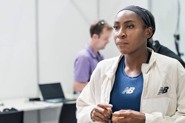 18.06.2025,Berlin Tennis Open by HYLO 2025 WTA, Tennis Damen auf dem Gelände des LTTC Rot-Weiß im Bezirk Wilmersdorf Ortsteil Grunewald.Coco Gauff bei der PK