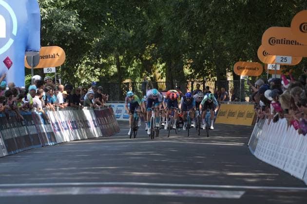 DUNWOODY Seth ( BAHRAIN VICTORIOUS DEVELOPMENT TEAM) Winner stage during the stage 4 of the Giro Next Gen 2025, Manerbio (Bs) Salsomaggiore Terme (Pr), 148 km , Italy - Wednesday, June 18, 2025. - cycling.  Copyright: xGianxMattiaxD Albertox LaPressex