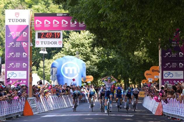 DUNWOODY Seth ( BAHRAIN VICTORIOUS DEVELOPMENT TEAM) Winner stage rides during the stage 4 of the Giro Next Gen 2025, Manerbio (Bs) Salsomaggiore Terme (Pr), 148 km , Italy - Wednesday, June 18, 2025. - cycling.  Copyright: xFabioxFerrari LaPressex