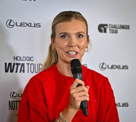 17th June 2025; Lexus Nottingham Tennis Centre, Nottingham, England; Lexus Nottingham Open, Day 2; Katie Boulter (GBR) talks to the media about her concerns regarding online trolling on social media  ActionPlus12802179 GodfreyxPitt