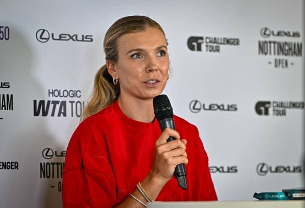 17th June 2025; Lexus Nottingham Tennis Centre, Nottingham, England; Lexus Nottingham Open, Day 2; Katie Boulter (GBR) talks to the media about her concerns regarding online trolling on social media  ActionPlus12802180 GodfreyxPitt