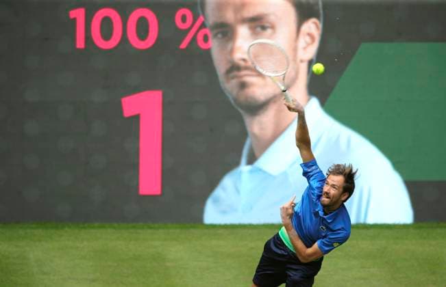 photo : Daniil MEDVEDEV (RUS) Tennis-Turnier Terra Wortmann Cup im Gerry Weber Sportpark (OWL-Arena) in Halle Westfalen am Mi. 18.06.2025