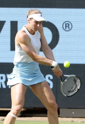 Liudmila Samsonova (RUS) im Steffi Graf Stadion HYLO Berlin Tennis Open Damen auf Rasen 18.06.2025