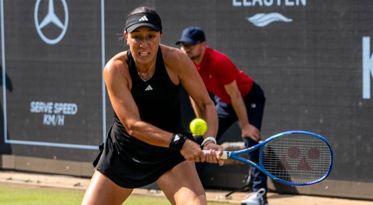 18.06.2025, WTA, Tennis Damen 500, Tennis, Damen, Berlin Tennis Open by Hylo 2025, Berlin, Einzel, 2. Runde, Liudmila Samsonova (Russland) - Jessica Pegula (USA) Jessica Pegula (USA) Berlin Steffi-Graf-Stadion Berlin Deutschland