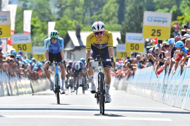 Romain Gregoire during Tour de Suisse - Stage 4 - Heiden Piuro, Street Cycling race in Piuro, Switzerland, June 18 2025  Copyright: xDavidexVaninetti IPAxSportx xipa-agency.netx xx IPA_59209400 IPA_Agency_IPA59209400