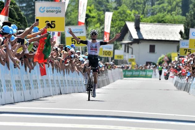 CICLISMO - Ciclismo Su Strada - Tour de Suisse - Stage 4 - Heiden Piuro Joao Almeida () during Tour de Suisse - Stage 4 - Heiden Piuro, Street Cycling race in Piuro, Switzerland, June 18 2025 Piuro Switzerland  Copyright: xIPAxSport ABACAx
