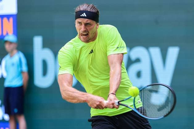 Tennis ATP, Tennis Herren Tour 500 Terra Wortmann Open 2025 am 18.06.2025 in der OWL ARENA in Halle ( Westf. ) Alexander Zverev ( GER )
