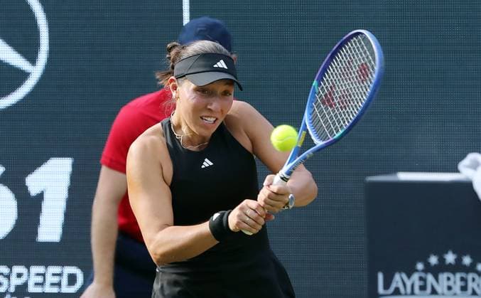Jessica Pegula (USA) im Steffi Graf Stadion HYLO Berlin Tennis Open Damen auf Rasen 18.06.2025