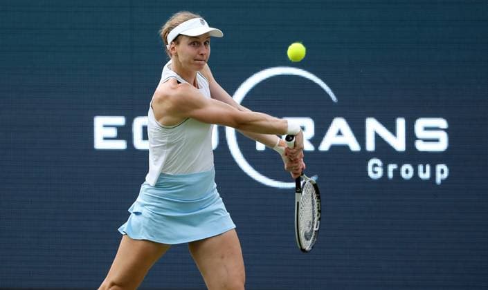 Liudmila Samsonova (RUS) im Steffi Graf Stadion HYLO Berlin Tennis Open Damen auf Rasen 18.06.2025