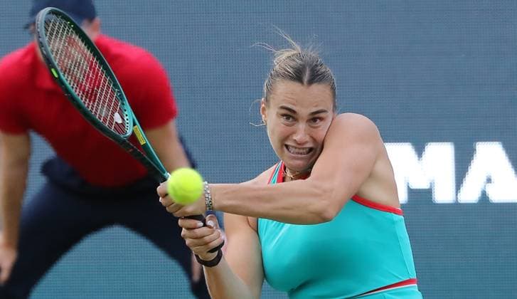 Aryna Sabalenka (BLR) im Steffi Graf Stadion HYLO Berlin Tennis Open Damen auf Rasen 18.06.2025
