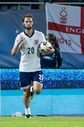 UEFA U21, U 21 Europameisterschaft: Deutschland - England; 18.06.2025 Alex Scott (England, 20) jubelt nach seinem Tor bei der UEFA U21-Europameisterschaft im Spiel Deutschland - England, am 18.06.2025, Stadion pod Zoborom, Nitra, Slowakei Copyright: xBEAUTIFULxSPORTS Meuselx