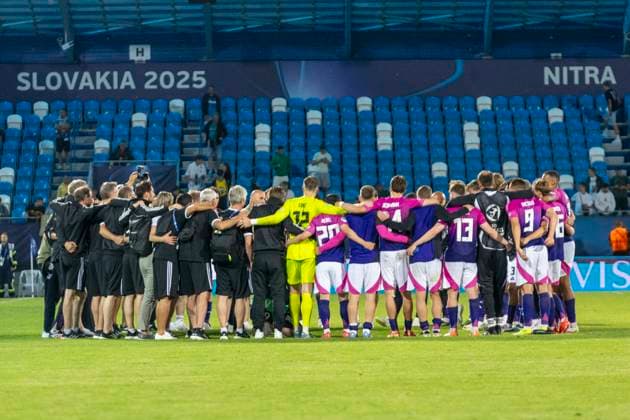 England - Germany UEFA European Under-21 Championship 2025 Group Stage Team of Germany after the UEFA European Under-21 Championship 2025 Group Stage match between England and Germany at Nitra Stadium on June 18, 2025 in Nitra, Slovakia. Nitra Slovakia  Copyright: xAndrzejxIwanczukx originalFilename:iwanczuk-englandg250618_npXhT.jpg