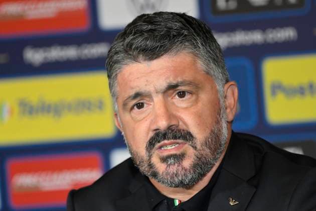 Gennaro Gattuso during the press conference, PK, Pressekonferenz to present Technical Commissioner Gennaro Gattuso at the Hotel Parco dei Principi Rome, Italy - Thursday 19 June 2025. Sports - Football.  Copyright: xFabrizioxCorradetti LaPressex