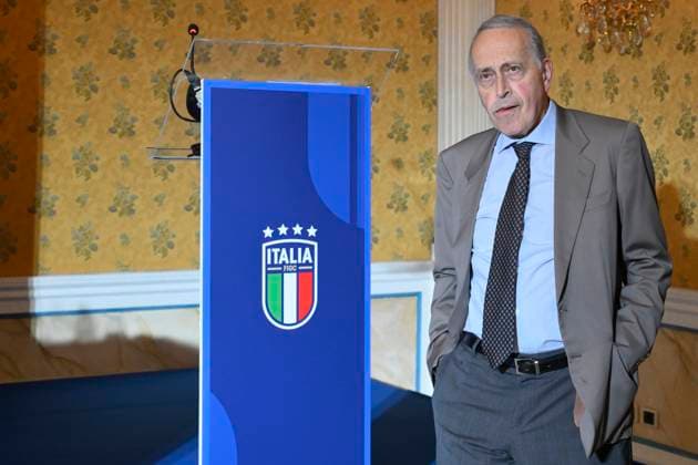 Giancarlo Abete during the press conference, PK, Pressekonferenz to present Technical Commissioner Gennaro Gattuso at the Hotel Parco dei Principi Rome, Italy - Thursday 19 June 2025. Sports - Football.  Copyright: xFabrizioxCorradetti LaPressex