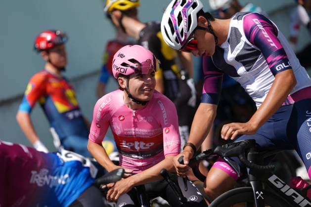 Widar Jarno of Lotto Development Team pink jersey during the stage 5 of the Giro Next Gen 2025, Fiorenzuola d™Arda (Pc) Gavi (Al) 153 km, Italy - Thursday, June 19, 2025. - cycling.  Copyright: xGianxMattiaxD Alberto LaPressex