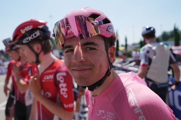 Widar Jarno of Lotto Development Team pink jersey during the stage 5 of the Giro Next Gen 2025, Fiorenzuola d™Arda (Pc) Gavi (Al) 153 km, Italy - Thursday, June 19, 2025. - cycling.  Copyright: xGianxMattiaxD Alberto LaPressex