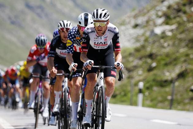 TDS 5.Etappe Felix Grossschartner AUT Team UAE Emirates am Julierpass 19.06.2025 Julierpass, SCHWEIZ, Tour de Suisse 5.Etappe La Punt - Santa Maria Felix Grossschartner AUT Team UAE Emirates am Julierpass