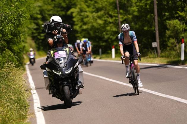 Nespoli Lorenzo of Mbh Bank Ballan Csb during the stage 5 of the Giro Next Gen 2025, Fiorenzuola d™Arda (Pc) Gavi (Al) 153 km, Italy - Thursday, June 19, 2025. - cycling.  Copyright: xFabioxFerrari LaPressex