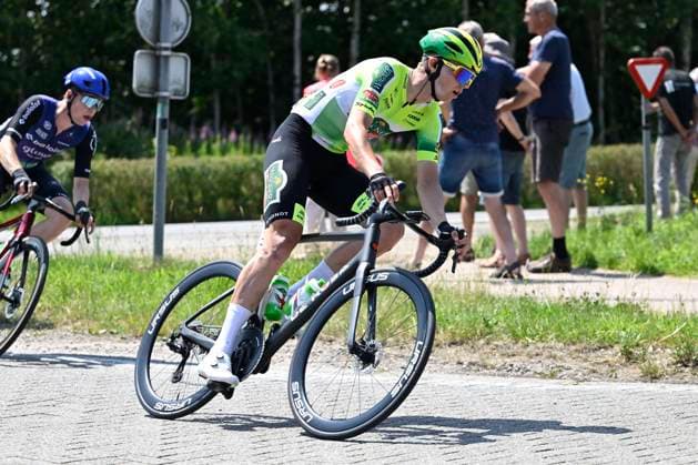 Baloise Belgium Tour 2025 Stage 2 PUTTE, BELGIUM - JUNE 19 : Reynders Jens (BEL) of Wagner Bazin WB during stage 2 of the 94th edition of Baloise Tour of Belgium an UCI ProSeries 2.Pro cycling road race stage for Men Elite of 194.6 km with start in Beringen and finish in Putte on June 19, 2025 in Putte, Belgium, 19 06 2025 ( Motordriver Guy De Vuyst - Putte Belgium  Copyright: xNicoxVereeckenx
