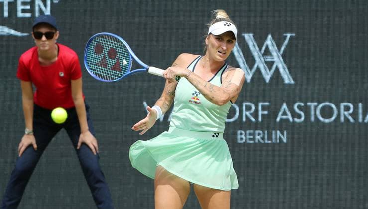 Marketa Vondrousova (CZE) im Steffi Graf Stadion HYLO Berlin Tennis Open Damen auf Rasen 19.06.2025
