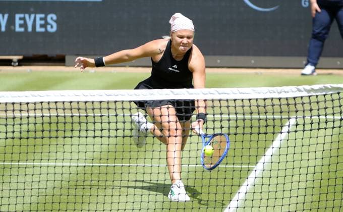 Diana Shnaider (RUS) im Steffi Graf Stadion HYLO Berlin Tennis Open Damen auf Rasen 19.06.2025
