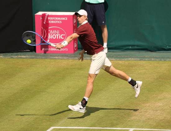 photo : Denis SHAPOVALOV (CAN) Tennis-Turnier Terra Wortmann Cup im Gerry Weber Sportpark (OWL-Arena) in Halle Westfalen am Do. 19.06.2025