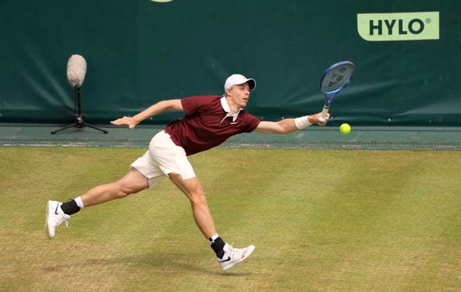 photo : Denis SHAPOVALOV (CAN) Tennis-Turnier Terra Wortmann Cup im Gerry Weber Sportpark (OWL-Arena) in Halle Westfalen am Do. 19.06.2025