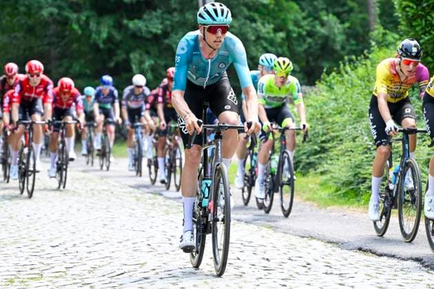 Baloise Belgium Tour 2025 Stage 2 PUTTE, BELGIUM - JUNE 19 : Rider of Beat cycling Club during stage 2 of the 94th edition of Baloise Tour of Belgium an UCI ProSeries 2.Pro cycling road race stage for Men Elite of 194.6 km with start in Beringen and finish in Putte on June 19, 2025 in Putte, Belgium, 19 06 2025 ( Motordriver Guy De Vuyst - Putte Belgium  Copyright: xNicoxVereeckenx