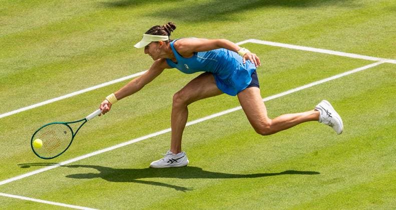 19.06.2025, WTA, Tennis Damen 500, Tennis, Damen, Berlin Tennis Open by Hylo 2025, Berlin, Einzel, 2. Runde, Aryna Sabalenka (Russland) - Rebeka Masarova (Schweiz) Rebeka Masarova (Schweiz) Berlin Steffi-Graf-Stadion Berlin Deutschland