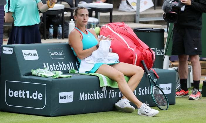 Aryna Sabalenka (BLR) im Steffi Graf Stadion HYLO Berlin Tennis Open Damen auf Rasen 19.06.2025