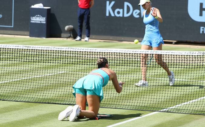 Aryna Sabalenka (BLR) vs Rebeka Masarova (SUI) im Steffi Graf Stadion HYLO Berlin Tennis Open Damen auf Rasen 19.06.2025