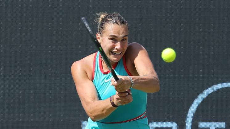 Aryna Sabalenka (BLR) im Steffi Graf Stadion HYLO Berlin Tennis Open Damen auf Rasen 19.06.2025