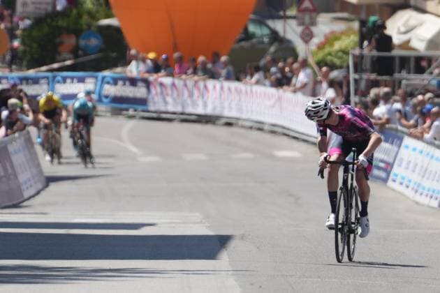 RAFFERTY Adam win the race during the stage 5 of the Giro Next Gen 2025, Fiorenzuola d™Arda (Pc) Gavi (Al) 153 km , Italy - Thursday , June 19, 2025. - cycling.  Copyright: xGianxMattiaxD Albertox LaPressex