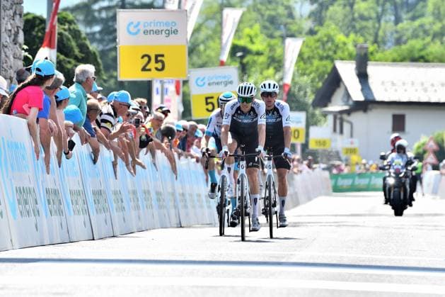 Matteo Badilatti (CHE) during Tour de Suisse - Stage 4 - Heiden Piuro, Street Cycling race in Piuro, Switzerland, June 18 2025  Copyright: xDavidexVaninetti IPAxSportx xipa-agency.netx xx IPA_59247276 IPA_Agency_IPA59247276