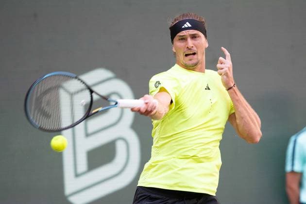 Alexander ZVEREV (GER) Aktion Tennis Terra Wortmann Open 2025 am 18.06.2025 in der OWL Arena Halle Westfalen, Deutschland. Â