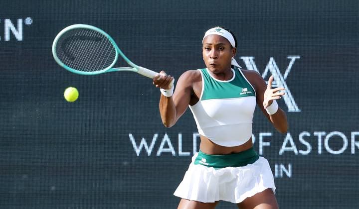 Coco Gauff (USA) im Steffi Graf Stadion HYLO Berlin Tennis Open Damen auf Rasen 19.06.2025