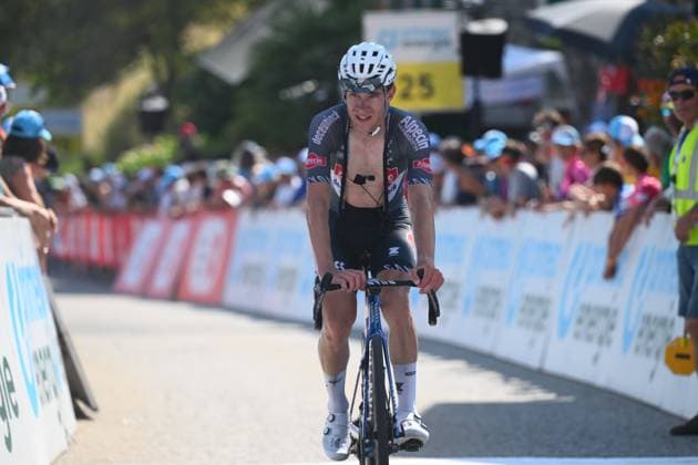 Tour de Suisse 2025 Stage 5 SANTA MARIA IN CALANCA, SWITZERLAND - JUNE 19 : Debruyne Ramses (BEL) of Alpecin - Deceuninck during stage 5 of the 88th edition of Tour de Suisse an UCI World Tour 2.UWT cycling road race stage for Men Elite of 183.6 km with start in La Punt and finish in Santa Maria in Calanca on June 19, 2025 in Santa Maria in Calanca, Switzerland, 19 06 2025 ( Motordriver Kenny Verfaillie - Santa Maria in Calanca Switzerland  Copyright: xVincentxKalutx