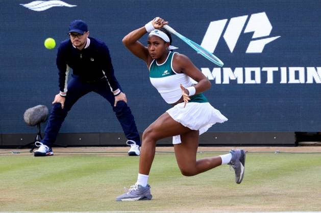 DEU, Berlin-Tennis-Open, 19.06.2025, Rot-Weiss Tennisanlage, Steffi-Graf-Stadion, Berlin, DEU, Berlin-Tennis-Open, im Bild Coco Gauff (USA)