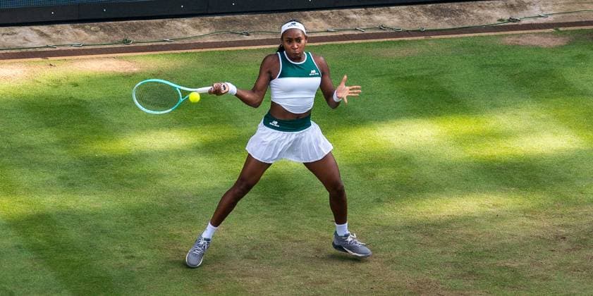 19.06.2025, WTA, Tennis Damen 500, Tennis, Damen, Berlin Tennis Open by Hylo 2025, Berlin, Einzel, Achtelfinale, Xinyu Wang (China) - Coco Gauff (USA) Coco Gauff (USA) Berlin Steffi-Graf-Stadion Berlin Deutschland