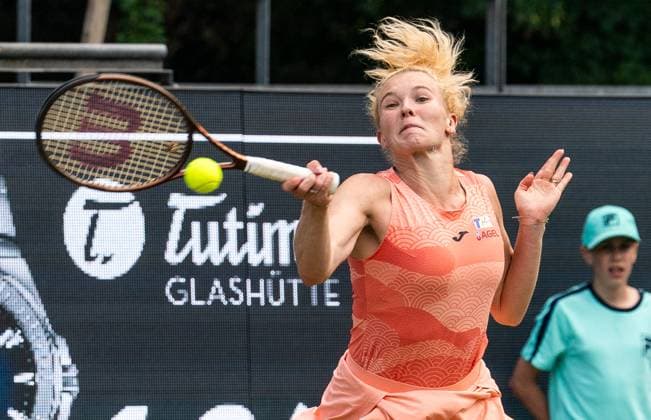 19.06.2025, WTA, Tennis Damen 500, Tennis, Damen, Berlin Tennis Open by Hylo 2025, Berlin, Einzel, 2. Runde, Katerina Siniakova (Tschechien) - Elena Rybakina (Kasachstan) Katerina Siniakova (Tschechien) Berlin Steffi-Graf-Stadion Berlin Deutschland